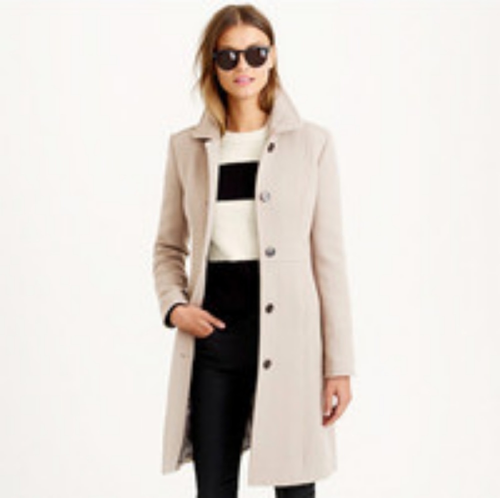 Jcrew Italian Double cloth Wool Ladyday Coat